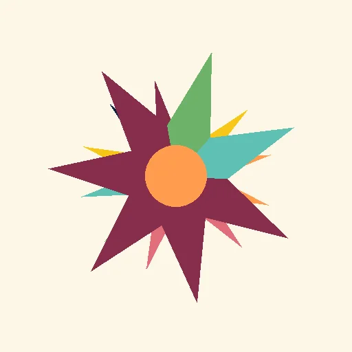 simple marigold flower rangoli design for diwali